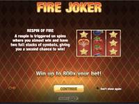 Great bonus game in Fire Joker!