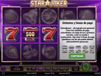 El juego automático Star Joker está presente