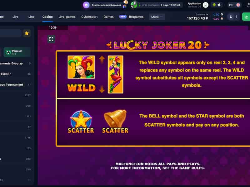Slot Lucky Joker 40 Amatic