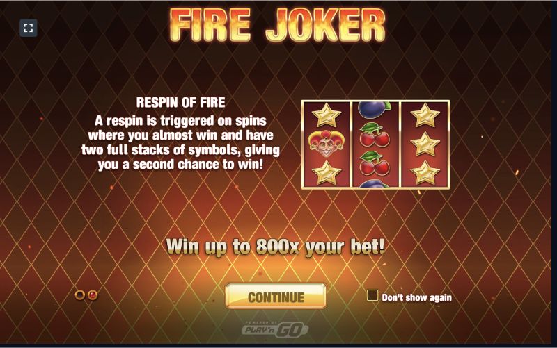 Fire Joker symbols and rules