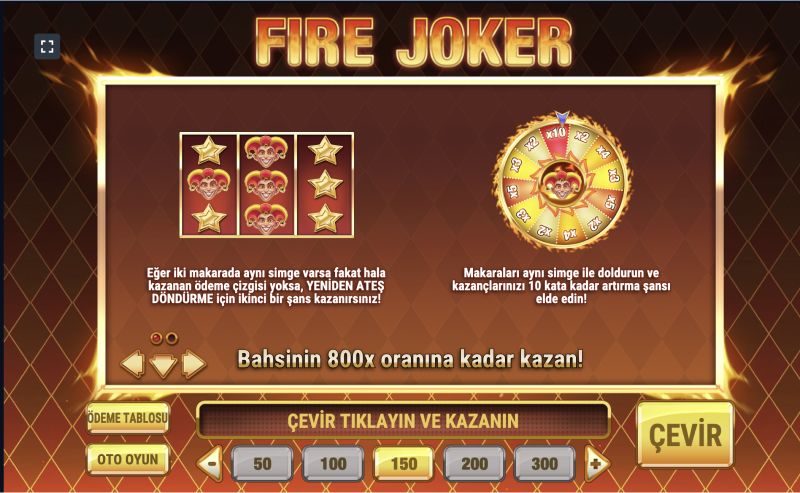 Fire Joker'i ücretsiz oynayın