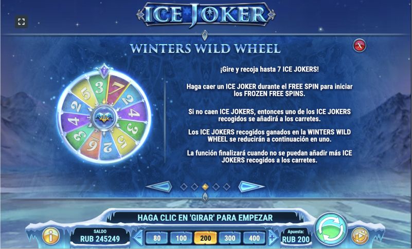 Gana dinero real en la tragaperras Ice Joker