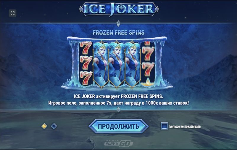 Основные характеристики слота Ice Joker