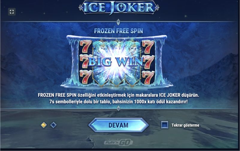 Ice Joker slotunun ana özellikleri