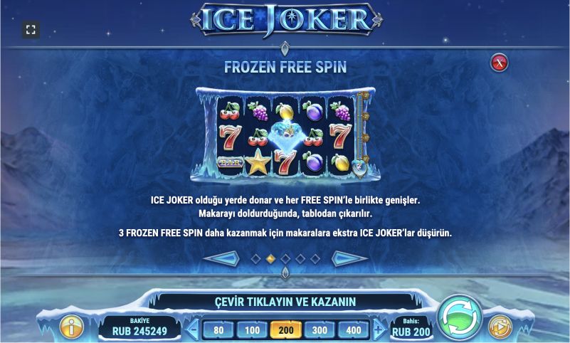 Ice Joker slot maşınında real pul qazanmaq