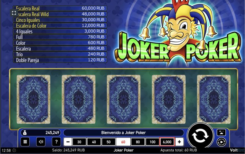 Símbolos y reglas del Joker Poker