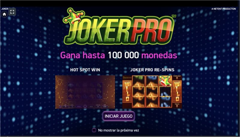 Símbolos y reglas del Joker Pro