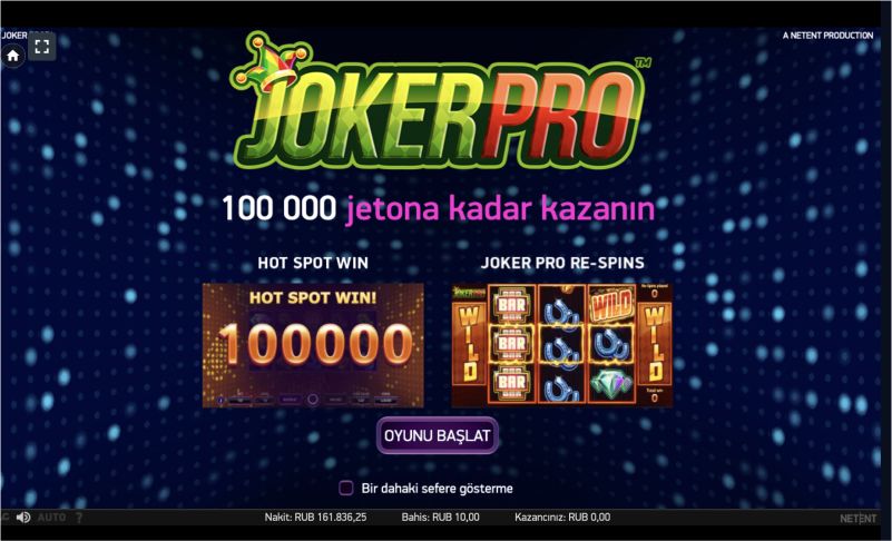 Joker Pro sembolleri ve kuralları