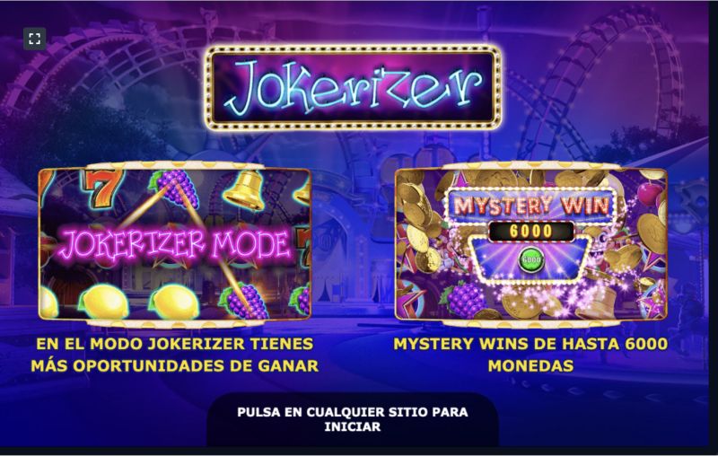 Símbolos y reglas del juego Jokerizer