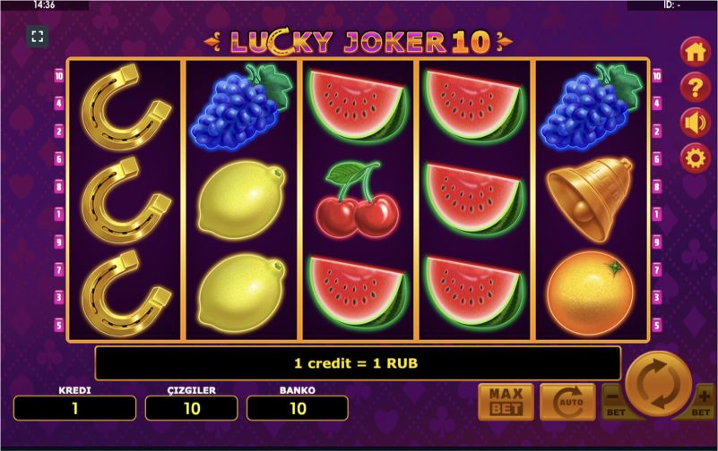 Lucky Joker 10 sembolleri ve kuralları