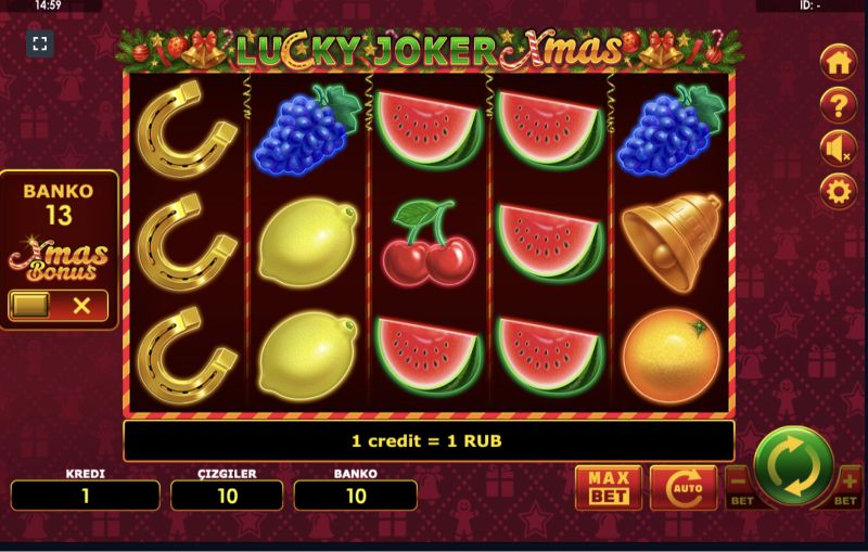 Lucky Joker Xmas sembolleri ve kuralları