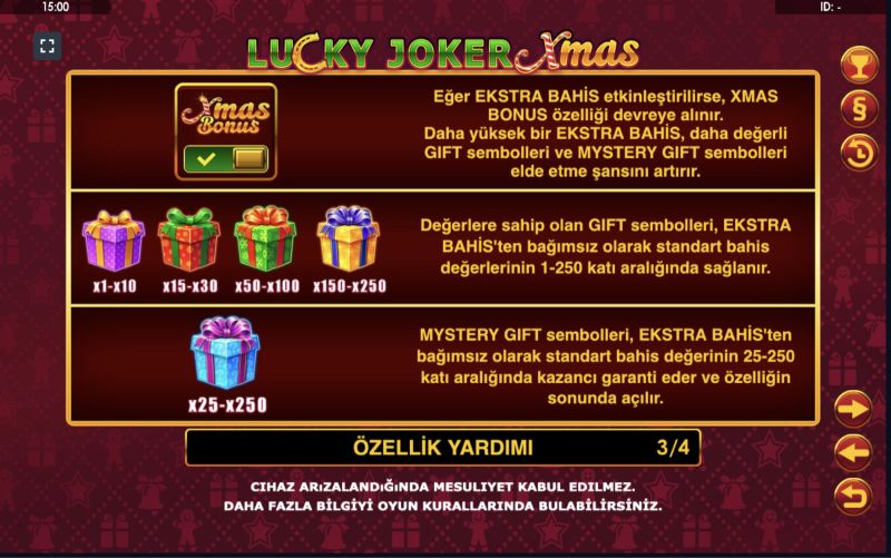 Lucky Joker Xmas'ı ücretsiz oynayın