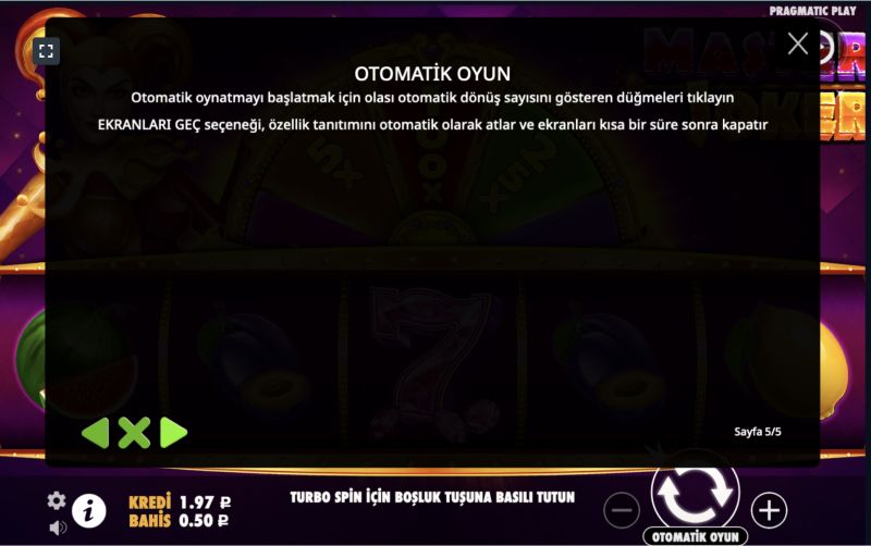 Master Joker slotunda gerçek para kazanın