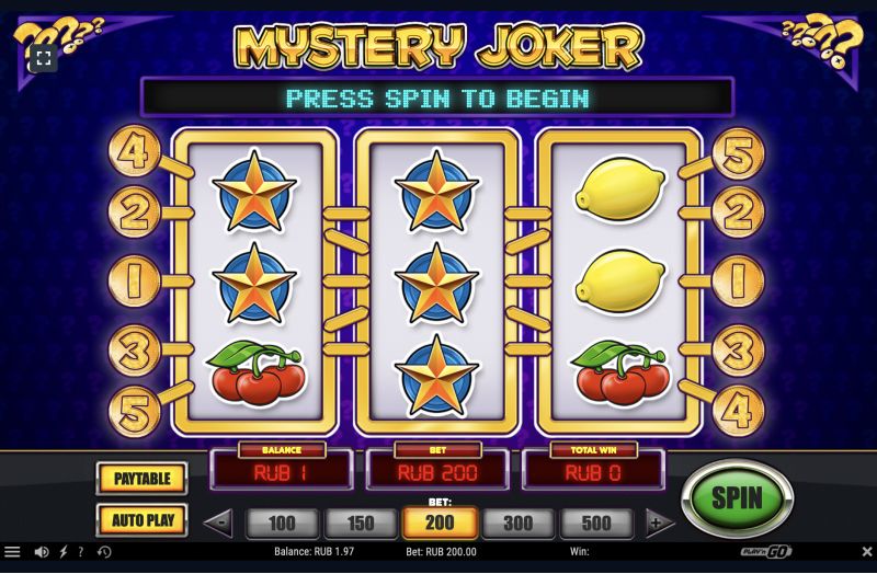 Win real money at Mystery Joker