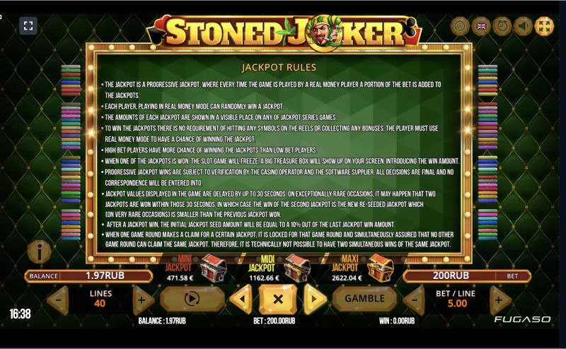 Play Stoned Joker game for free