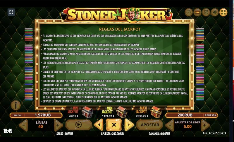 Juega gratis al juego Stoned Joker