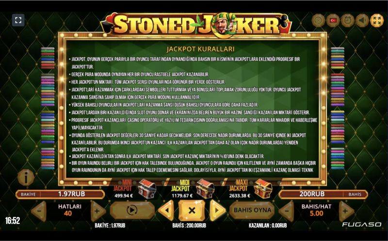 Stoned Joker oyununu pulsuz oynayın